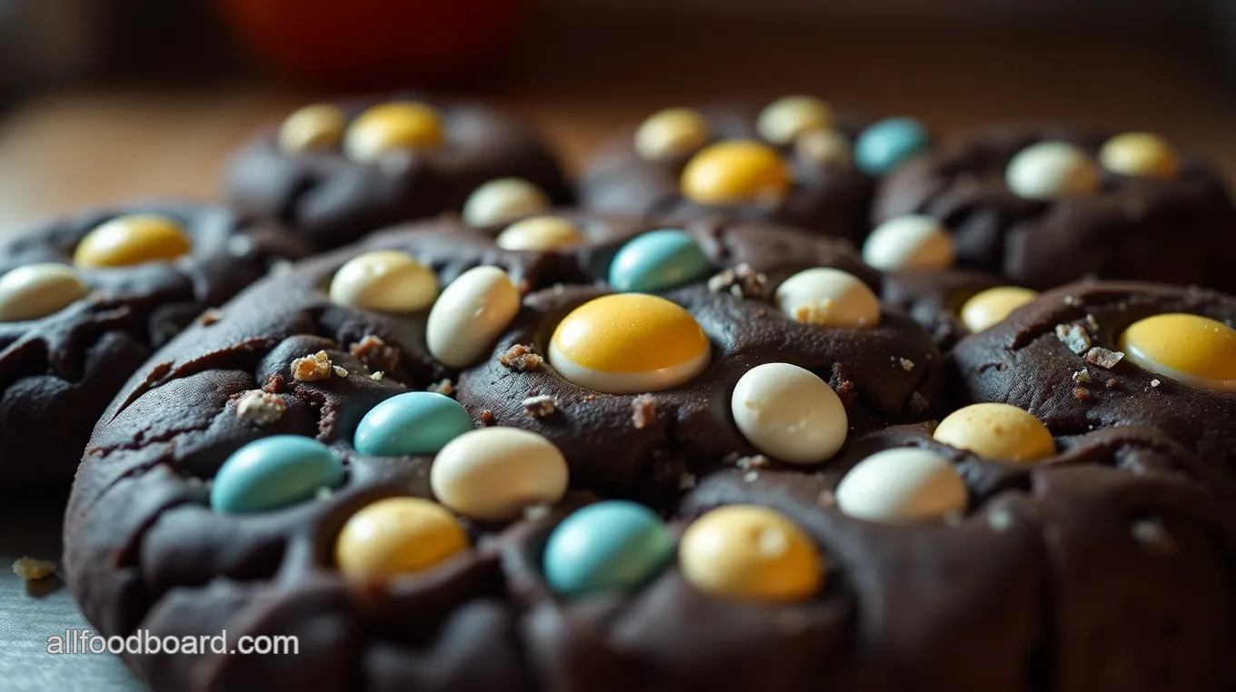 Mini Egg Brownie Cookies