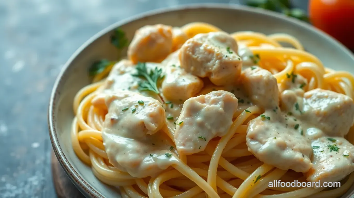 Garlic Parmesan Chicken Pasta