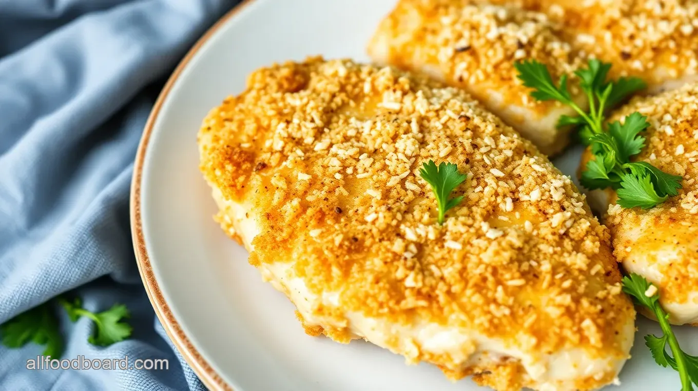 Parmesan Chicken with Crunchy Coating