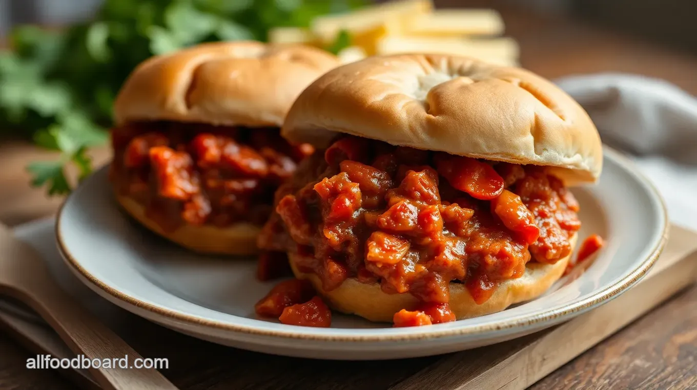 Quick Pepperoni Pizza Sloppy Joes Delight