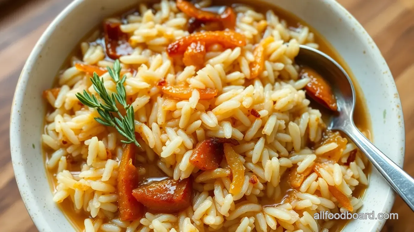 Delicious Onion Soup Rice Recipe