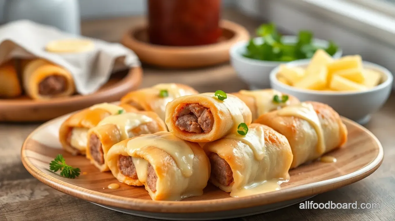 Savory Sausage, Egg & Cheese Roll-Ups