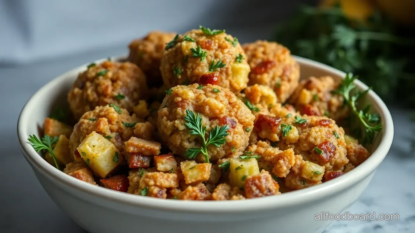 Savory Sausage Stuffing Balls: A Family Favourite for Every Occasion Savory Sausage Stuffing Balls: A Twist on Tradition