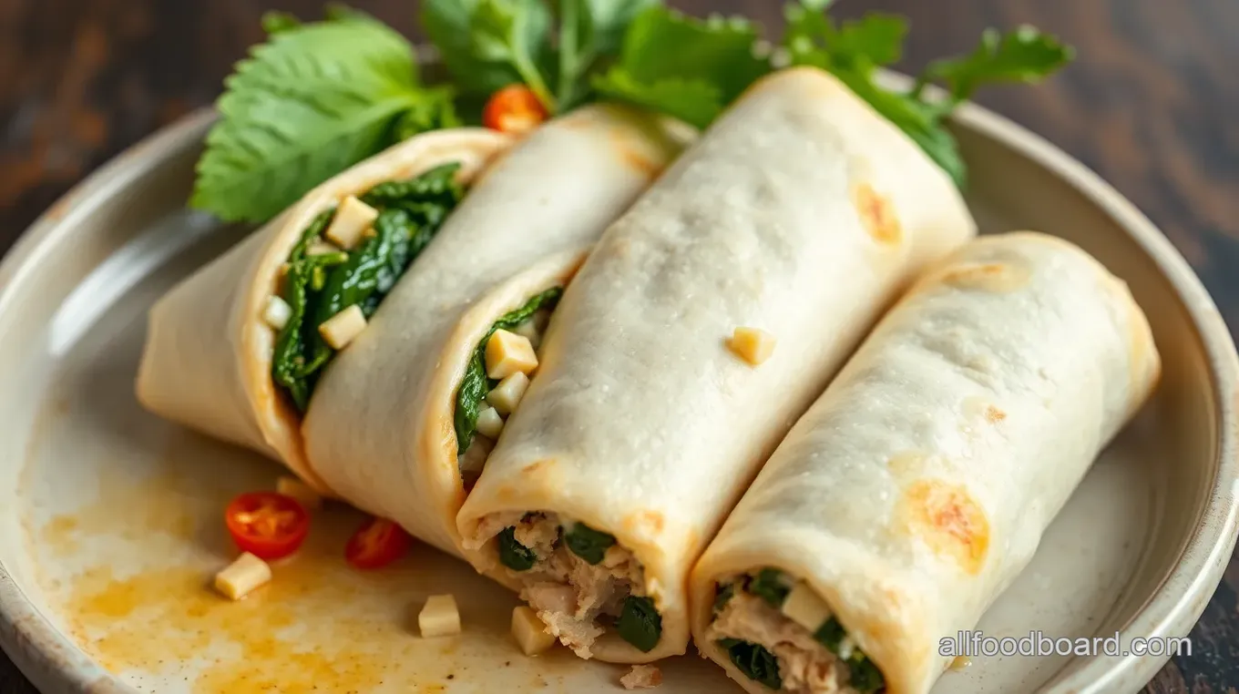 Savory Spinach -Feta Stuffed Chicken Rolls