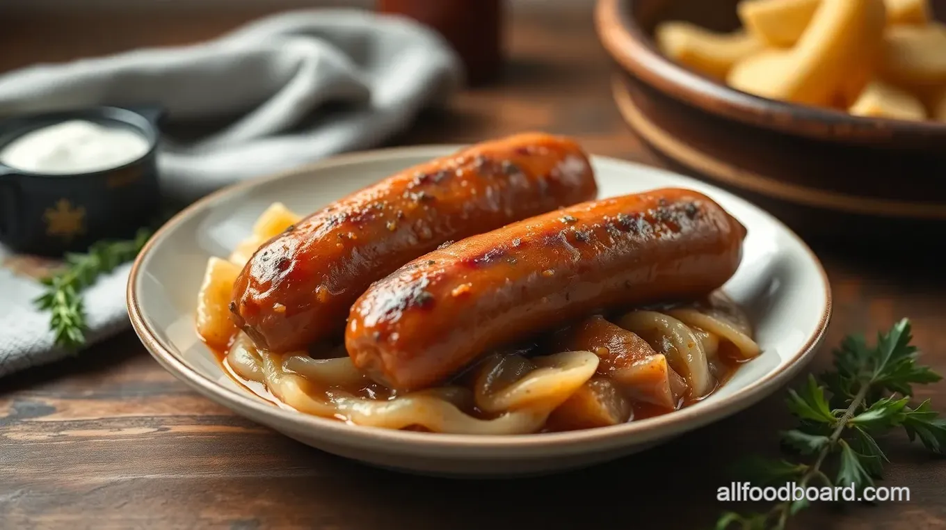 Slow-Cooked Polish Sausage with Sauerkraut