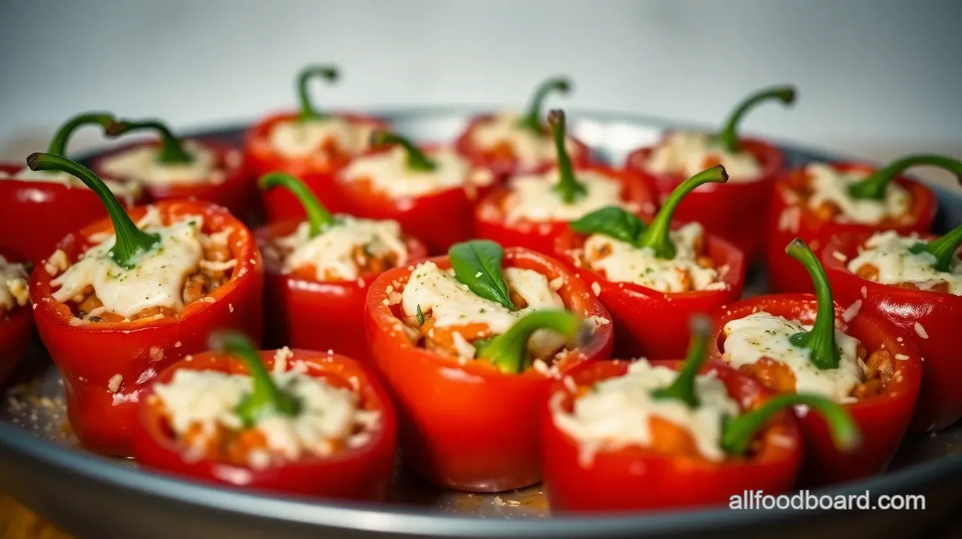 Stuffed Cherry Peppers: A Bite of Mediterranean Delight