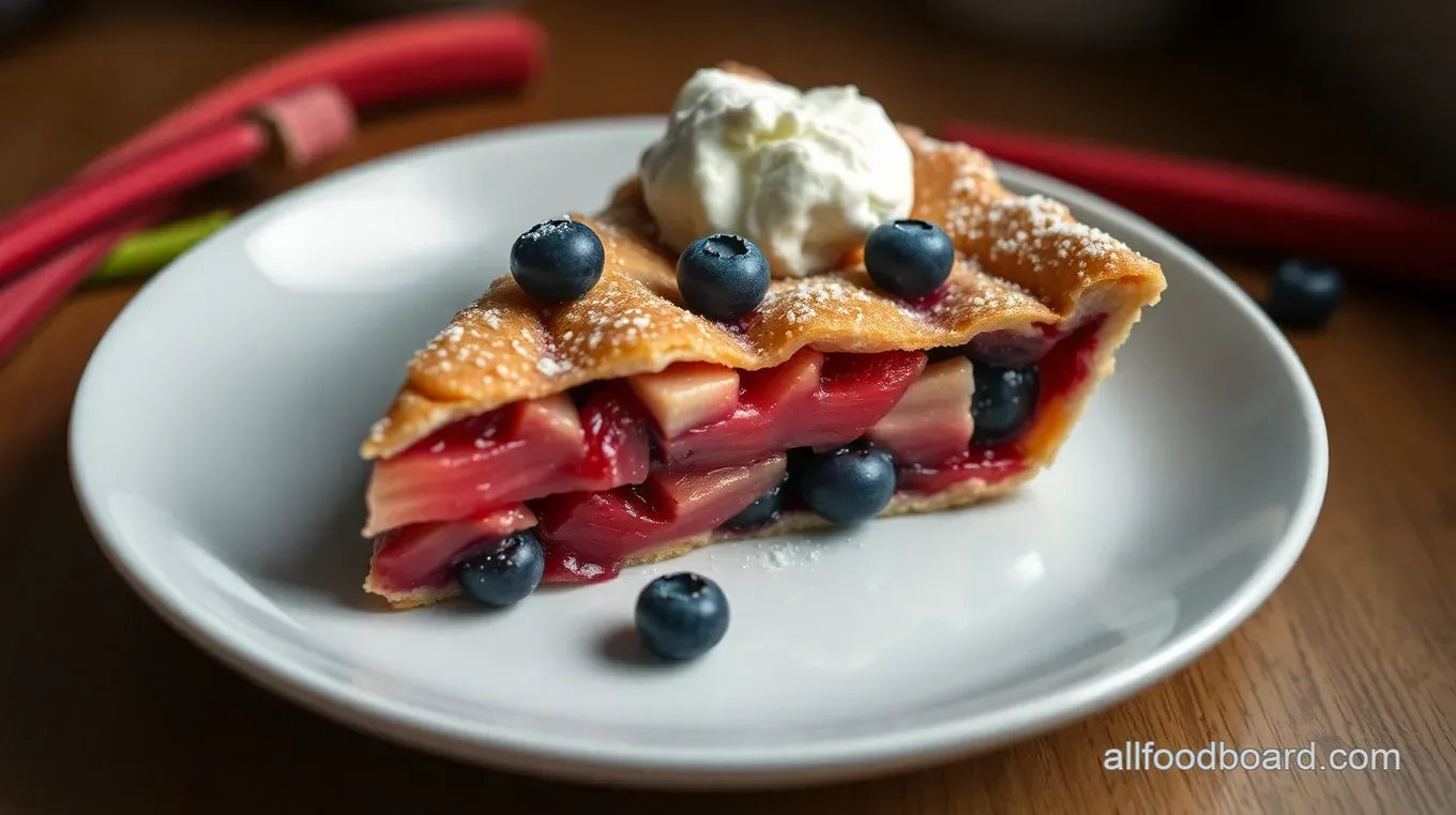 Sweet & Tart Rhubarb Blueberry Pie: A Slice of Summer Bliss Sweet & Tart Rhubarb Blueberry Pie