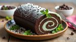 Bake Mint Chocolate Roll Cake Delightfully