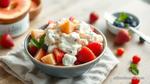 Mix Ambrosia Salad with Creamy Fruit Goodness