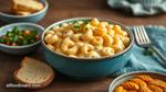 Bake Elbow Macaroni in Creamy Cheddar Sauce