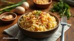 Baked Rice with Onions & Cheese Delight