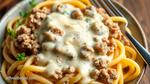 Creamy Ground Beef Alfredo in 30 Minutes