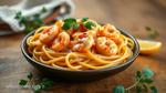 Sautéed Shrimp Pasta with Spicy Creamy Sauce