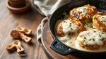 Skillet Chicken with Creamy Garlic Sauce