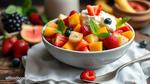 No-Cook Fruit Salad with Creamy Cheesecake