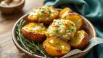 Oven-Baked Potatoes with Cheesy Garlic Goodness