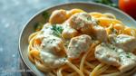 Quick Garlic Chicken Pasta with Creamy Sauce