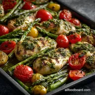 5Ingredient Easy Dinner Recipes Pesto Chicken Sheet Pan Supper