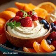 Sunshine Orange Cream Fruit Dip Easy 5Minute Creamsicle Flavour