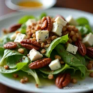 The Best Apple Pecan Blue Cheese Salad with HoneyDijon Vinaigrette