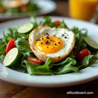 Breakfast Salad Eggs Over Arugula My Italian Sunshine Start