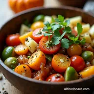 Seasonal Produce Guide October Autumn Harvest Bowl Recipe