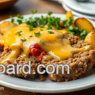 Bake Cowboy Meatloaf with Cheesy Potatoes