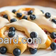 Bake Crescent Rolls with Creamy Fruit Filling