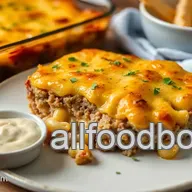 Bake Mac and Cheese Meatloaf Casserole