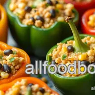 Bake Mini Peppers with Cheesy Quinoa Filling