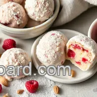 Bake Raspberry Almond Snowballs Delightfully