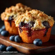 The Best HighDome Blueberry Muffins with Crumb Topping