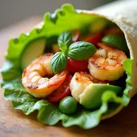 Basil Avocado Shrimp Salad Wraps My Light Easy Summer Lunch