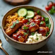 Smoky High Protein BBQ Chicken Cottage Cheese Bowl Recipe