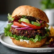 The BEST Black Bean Burger Recipe: Non-Crumble