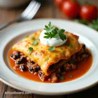 Black Bean Fiesta Easy Enchilada Casserole Recipe