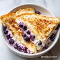 Blueberry Cream Cheese Quesadilla in 10 Minutes