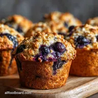 Blueberry Oat Muffins: Moist & Tender Greek Yogurt Recipe