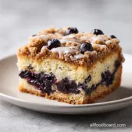 Blueberry Sour Cream Coffee Cake with Cinnamon Streusel in 60 Minutes