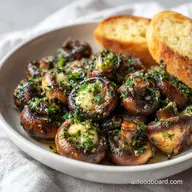 Garlic Mushrooms with Butter and Herbs for 4 Servings