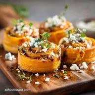 Fall Appetizers: Elegant Butternut Squash Goat Cheese Pinwheels