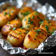The Best Grilled Cheesy Garlic Potatoes Recipe Foil Packets
