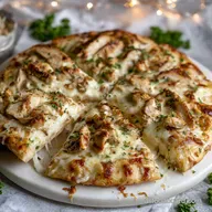 Chicken Alfredo Pizza Recipe Ready in 30 Min