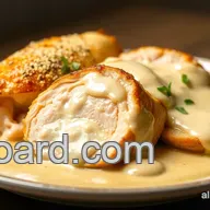 Classic Chicken Cordon Bleu Recipe with Dijon Cream Sauce