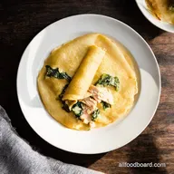 Chicken Florentine Crepes Creamy Parmesan Perfection