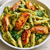 Chicken Pesto Spinach in 25 Minutes