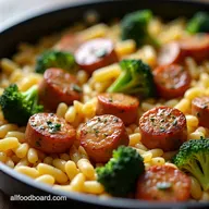 Chicken Sausage Broccoli Orzo OnePan Weeknight Wonder