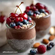 Chocolate Chia Seed Pudding Overnight Prep