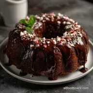 Homemade Chocolate Peppermint Bundt Cake: Velvety