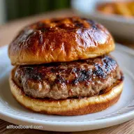 Classic Grilled Beef Burgers for 4